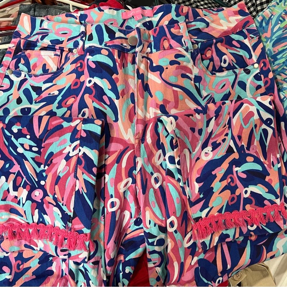 Simply Southern Colorful Abstract Print Pants